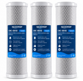 T.C.F. CommercialForge Filtro Acqua Carbon Block - Rimuove Cloro, Odori e Impurutà - Installazione Facile per Sistemi di Filtrazione Acqua Domestica