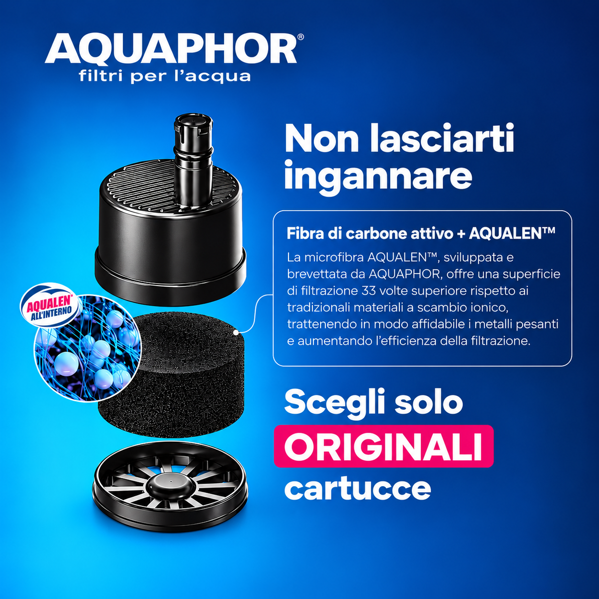 T.C.F. CommercialForge Borraccia Filtrante 500ml con 3 Cartucce (1 inclusa + 2 di Ricambio), Capacità Totale fino a 450L